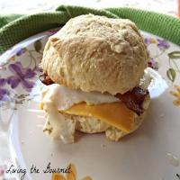 Homemade Bacon Egg and Cheese Biscuit image