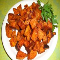 Spicy Chipotle-Cinnamon Roasted Sweet Potatoes image