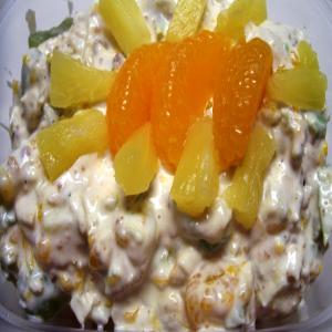 College Student's Brilliant Doctored Chicken Fruit Salad_image