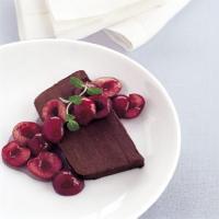 Bittersweet Chocolate Marquise with Cherry Sauce_image