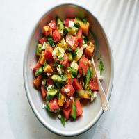 Cucumber, Melon and Watermelon Salad image