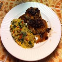 Pork Chops With Cranberry Balsamic Sauce_image