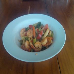 Sweet Chilli & Garlic Shrimp/Prawn Stir Fry_image