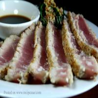 Sesame Crusted Tuna With Japanese Dipping Sauce_image