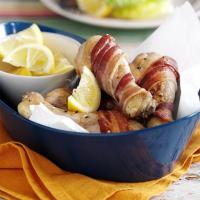 Bacon-wrapped chicken drumsticks image
