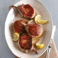 Seared and Roasted Pork Chops with Lemon_image