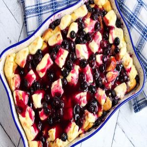 Blueberry Cream Cheese French Toast Casserole image