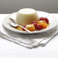 Vanilla jellies with apricot & raspberry compote image