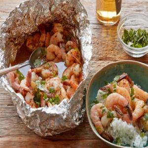 Healthy Chipotle Beer-and-Butter Shrimp Foil Pack image