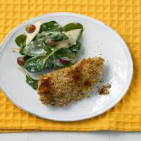 Buttermilk Baked Chicken with Spinach Salad image