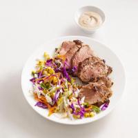 Grilled Pork With Charred Corn Slaw image