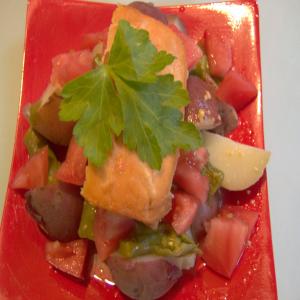Marinated Roasted Salmon Potato Salad image