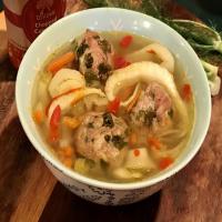 Turkey Ginger Meatball Soup image