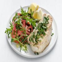 Broiled Halibut with Summer Herbs_image