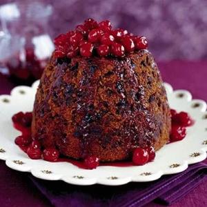 Cranberry, maple & pecan pudding_image