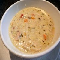 Creamy Chicken and Rice Soup by Paula Deen image