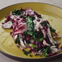 Grilled Radicchio and Kale, Sauerkraut Style image