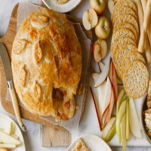 Giant Baked Brie with Apricots and Walnuts image