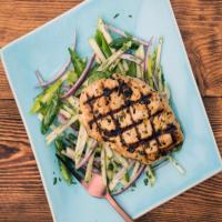 Lemon-Herb Grilled Chicken with Apple, Celery and Snap Pea Slaw image