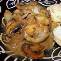 Chicken With Pearl Onion and Cremini Mushroom Sauce image
