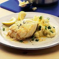 Pan-fried cod with champ image