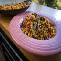Charred Corn with Bacon Lardons and Red Onion_image