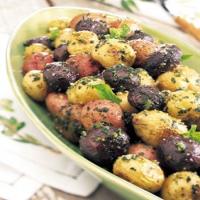 Tricolor Potatoes with Pesto and Parmesan_image