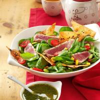 Dee's Grilled Tuna with Greens_image