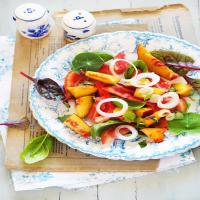 Peach Basil Chard Salad_image