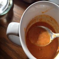 Easy Roasted Tomato Pesto Soup image