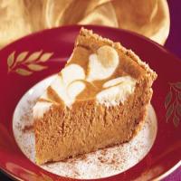 Pumpkin-Cream Cheese Pie with Cookie Crust image