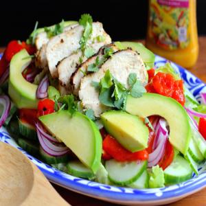 Grilled Chicken Salad with Mango Chipotle Dressing image