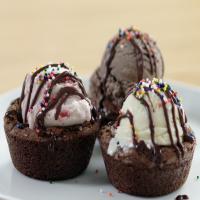 Ice Cream Brownie Cups image