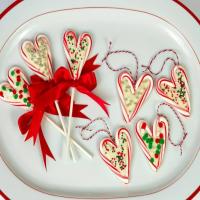 Candy Cane Heart Pops image