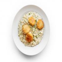 Lemon-Herb Risotto with Scallops_image