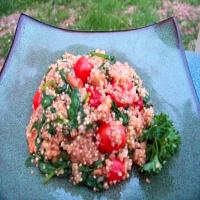 Quinoa, Spinach and Walnut Stir Fry image