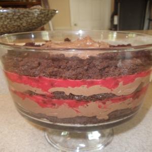 Sinfully Good a Million Layers Chocolate Layer Cake, With Strawb_image