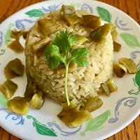 Green Rice with Poblano Chiles image