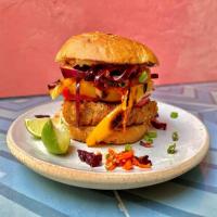 Spicy Pork Burgers with Gochujang Slaw image