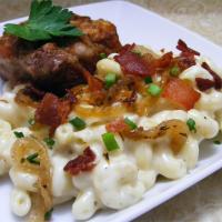 Macaroni and Cheese with Bacon and Onions_image