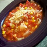 Easy Slow Cooked Vegetarian Taco Soup_image