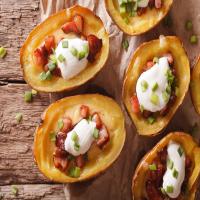 Potato Skins with Bacon and Cheese image