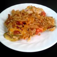 Home-Grown Zucchini and Tomato Cheddar Bake_image