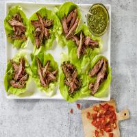 Steak Lettuce Cups with Chimichurri image
