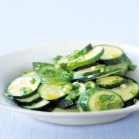 Steamed Zucchini With Scallions image