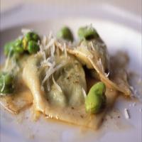 Ravioli Stuffed with Fava Beans, Ricotta, and Mint with Brown-Butter Sauce image