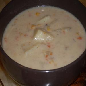 Cheesy Potato Corn Soup image