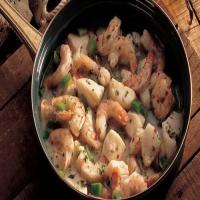 Shrimp and Scallops in Wine Sauce image