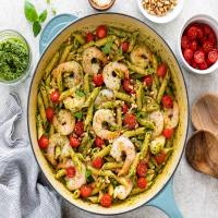 One-Pot Shrimp Pesto Pasta_image