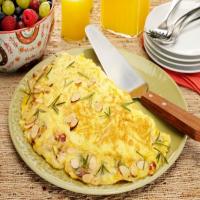 Almond, Cheese and Rosemary Omelet_image